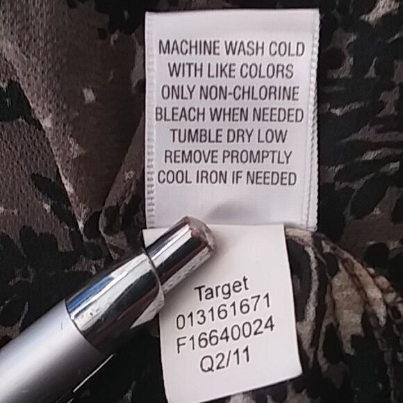 Converse Blouse Sheer Camouflage Floral Tree Shadows All Over Print Y2K S - Picture 11 of 12